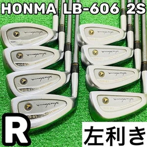 9131 Honma Lb-606 2S 2 Stars Lefty Left Handed 8 Irons Set Golf Super Light Tita - Picture 1 of 9