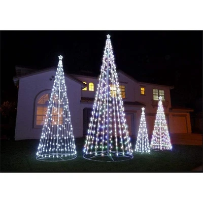 Outdoor LED Cone Christmas Tree – Warm White Waterproof Holiday Light - Image 1 of 2