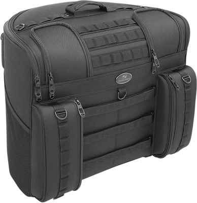 Saddlemen BR4100 Tactical Textile Rear Back Seat Bag Luggage Harley Davidson - Image 1 of 4