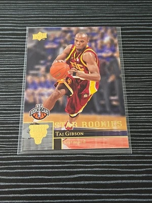 Tarjeta de aspecto nítido 2009-10 Upper Deck - Star Rookies Taj Gibson #210 dorado (RC)  Foto 1 de 4