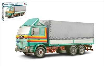 KIT MODELLINO CAMION STATICO ITALERI SCANIA 142H 6X2 CANVAS SCALA 1:24 - Immagine 1 di 4