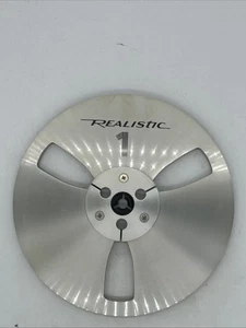 Vintage Realistic 7” X 1/4” Metal Aluminum Reel to Reel Take up Reel - Picture 1 of 7