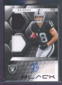 Panini Black Jack Bech 2025 #RSM-JBH RC Rookie parche doble automático/149 Raiders RPA - Imagen 1 de 2