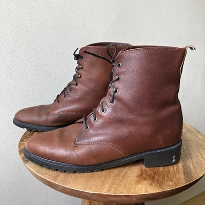 Eddie Bauer | Botas de moto de combate vintage con suela de cuero suave Foto 1 de 4