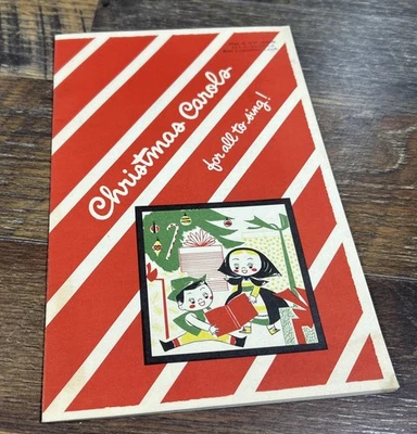 Libro de canciones 1952 Christmas Carols For All distribuidor Richfield Foto 1 de 4