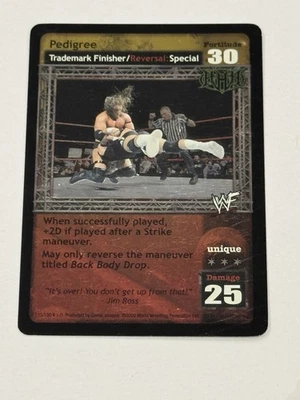Pedigree - Triple H - WWF/WWE Raw Deal Trademark Finisher - Ultra Rare /150 - Image 1 of 2