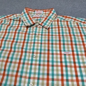 Camisa Ecko Unltd Para Hombres Extra Grande Colorida Guinga Popelín de Fama Mundial Retro Y2K - Imagen 1 de 8
