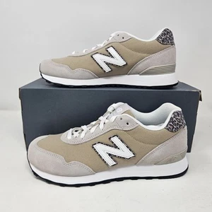 New Balance 515 'Beige/Grey/Leopard' Classics / WL515SD3 / Women's Size 11 - Picture 1 of 6