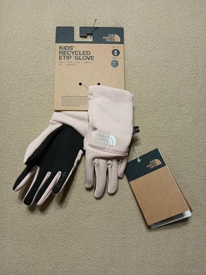 Новый с Ярлыками North Face Kids переработанный Etip перчатки маленький розовый мох принцесса Diva - Изображение 1 из 4