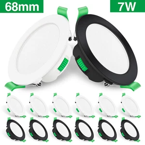 68mm LED Einbaustrahler Ultra Flach 7W IP44/IP65 Einbauleuchte Einbauspot 230V - Bild 1 von 23