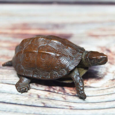 2" Copper Turtle Tea Pet Copper Insect Tea Pet Collectable Creative Statue Gifts - Image 1 of 4