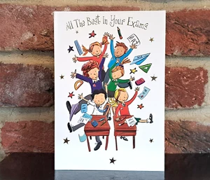 Good Luck In Your Exams Card All The Best Hard Work **VARIOUS DESIGNS & SIZES** - Picture 1 of 18