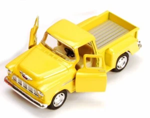 1955 Chevy Stepside Pickup Truck Yellow Kinsmart 5330/6D 1/32 scale Diecast Car - Picture 1 of 2