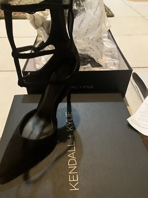 Kendall +Kylie Alisha3 Black Suede Pumps - Image 1 of 4