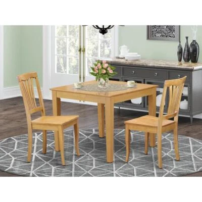 3  Pc  small  Kitchen  Table  set  -square  Table  and  2  Dining  Chairs - Image 1 of 4