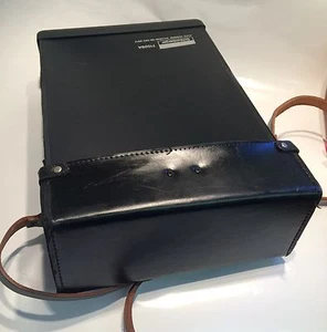 LEATHER CARRY CASE FOR SCHLUMBERGER 7150 & SIMILAR SIZE TEST INSTRUMENTS - Picture 1 of 5