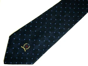 Tommy Hilfiger Herren Krawatte Krawatte dunkelblau gepunktet 58" - Bild 1 von 4