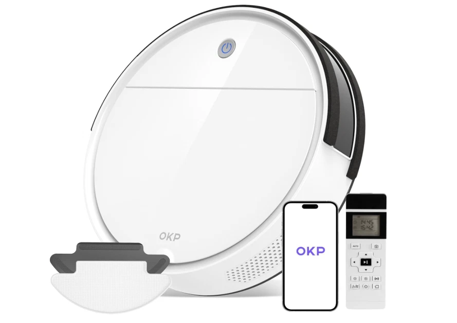 OKP K5 Robot Slim Vacuum Cleaner | Wiping Pet Hair Hard Floor | Wifi App Alexa - Image 1 of 4