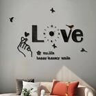 Acrylic Love Decor Diy Wall Clock Decoration Wall Art 35inch Long Frameless For