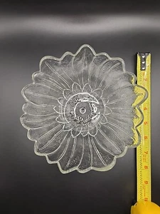 De colección Indiana Glass Co Girasol Lirio Pons Patrón Cuenco Vidrio 7" - Imagen 1 de 5