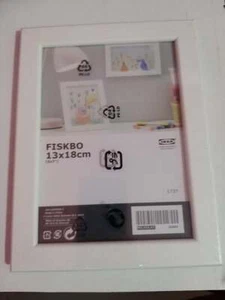 IKEA FISKBO Photo Frame Picture Document White 13x18 cm (5x7'') - Picture 1 of 2