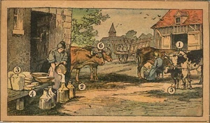 Bauernhof Artikel nummeriert 1899 Sammelkarte - Bild 1 von 2