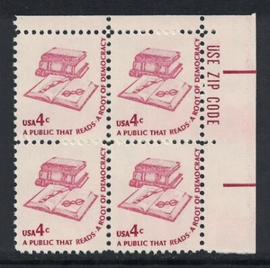 Scott 1585- Dull Gum- MNH Zip Block- 4c Books & Eyeglasses, Americana Series - Picture 1 of 1