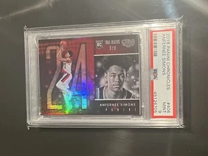 2018-19 Gala ANFERNEE SIMONS #406 Rookie 5/8 SSP Rarest True RC Ever PSA 9 - Picture 1 of 1