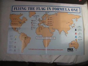 1990 Prix Editions Magazin Wallchart Planer, Formel 1 Grand Prix 90, Midhurst - Bild 1 von 5