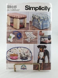 Pet Crate Cover, Placemat, Treat Pouch Waste Bag Sewing Pattern Simplicity S9446 - Picture 1 of 5