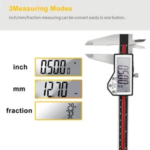 Digital Caliper 6" Caliper Measuring Tool Extreme Accuracy Waterproof Electronic - Picture 1 of 16