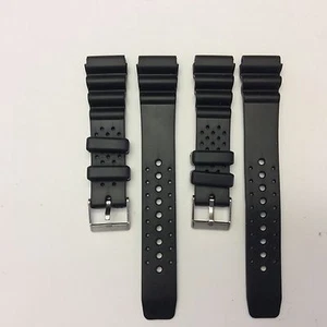 Correa de reloj de goma deportiva/buzo de 20 mm para Casio/Timex/Seiko/Pulsar Havey Duty - Imagen 1 de 9