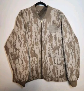 Harley Davidson Quilted Park Woven Camo Jacket 97400-24VM Men's Size 2XL - Picture 1 of 8