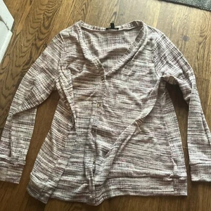 Lane Bryant rosa meliert vorne Cardigan Pullover Knopfleiste Gr. 14-16 - Bild 1 von 2