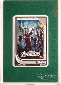 2025 NIUE AGORO MARVEL INFINITY SAGA COMPLETE GREEN EMERALD TRADING COIN SET - Picture 1 of 12