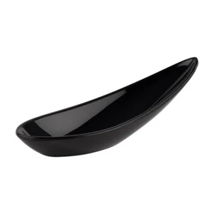 12 Fingerfood Gourmet Löffel FRIENDLY aus PET-Kunststoff, Schwarz 11 cm lang - Picture 1 of 1
