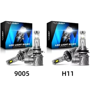 NOVSIGHT H11 9005 LED Headlight High Low Beam Bulbs Super Bright 15000LM 6500K - Picture 1 of 13