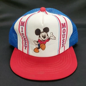 Mickey Mouse Hat 1982 Walt Disney Productions Adjustable Snap Back Cap YOUTH - Picture 1 of 6