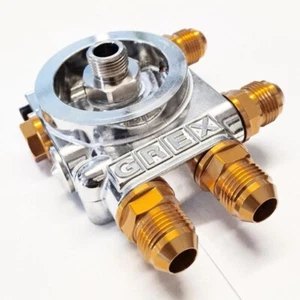 Greddy Trust "GREX" Engine Oil Block Relocation adaptor – TYPE I AN10 – 12401114 - Picture 1 of 22