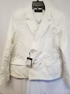 MSRP $495 Max Mara Weekend Womens White Blazer Size 14 - Picture 1 of 2