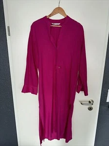 Zara, Maxikleid, Leinen, Fuchsia, Pink, XS - Bild 1 von 7
