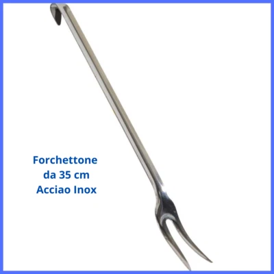 Mestoli mestolo argento in acciaio forchettone utensili da cucina per griglia - Immagine 1 di 2