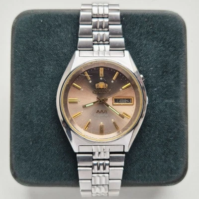 Vtg ORIENT tristar 3 star AAA crystal LH 469713  Japan Men Automatic watch - Image 1 of 4