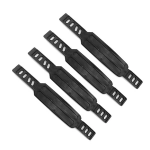 Schwarze verstellbare Pedal Steigbügel Riemen Fahrrad Heimtrainer Fitnessgerät - Bild 1 von 8