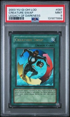 2003 Yu-Gi-Oh! Creature Swap Legacy of Darkness LOD Unlimited Ultra Rare PSA 9 - Image 1 of 2