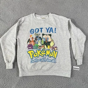 Rare Vintage NINTENDO Pokemon Gotta Catch Em All 1999 Sweatshirt 90s Youth Large - Picture 1 of 15