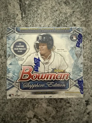 2024 Bowman Sapphire Edition Baseball Hobby Box Factory Sealed - Image 1 of 3