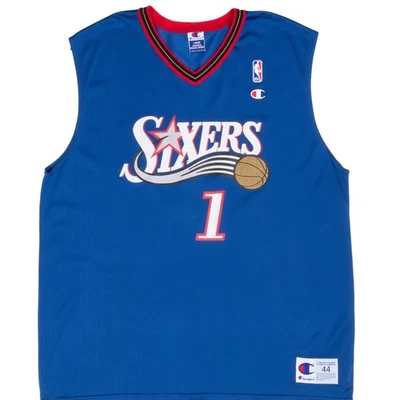 CAMISETA VINTAGE CAMPEONA NBA 76ERS #1 FINALES DE 1990 TALLA GRANDE Foto 1 de 4