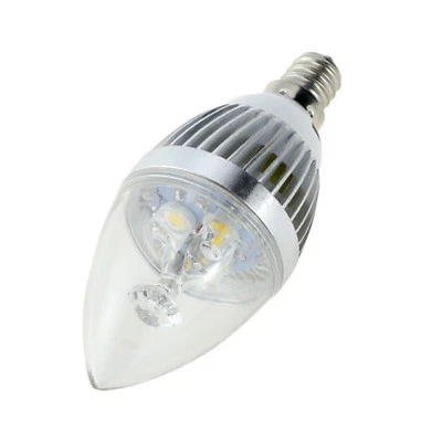LED Candelabra Candle Bulbs Dimmable E12 6W 8W 10W Sharp Tip Light Lamp SS - Image 1 of 4