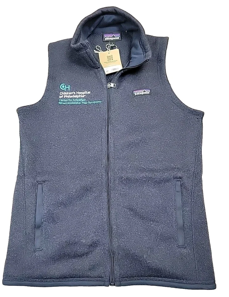 Patagonia Vest Women Large Better Sweater Heather Blue 25887 Outdoors